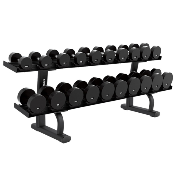 Life Fitness Signature Series 2 Tier Dumbbell Rack Used Gym Equipment