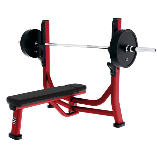 Life Fitness Signature Series Olympic Flat Bench Used Gym Equipment