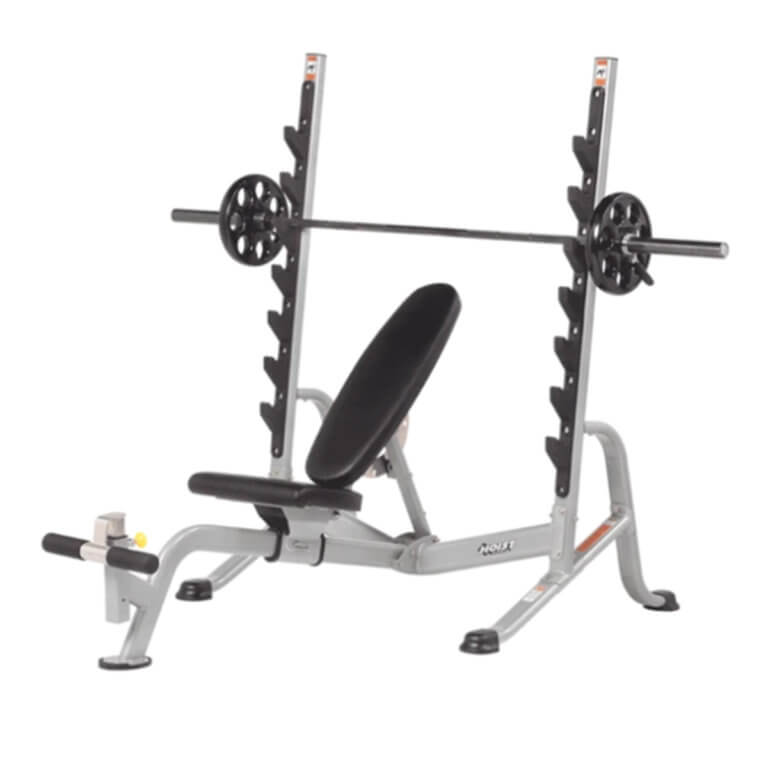 Hoist HF 5170 7 Position F.I.D Olympic Bench for Sale Used Gym Equipment