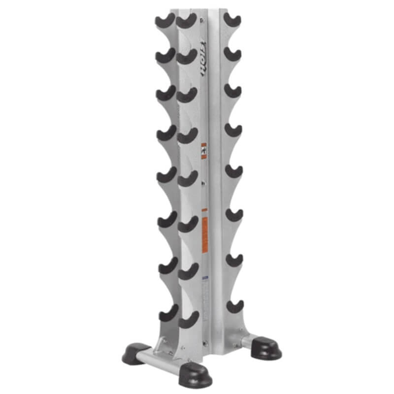 Hoist HF 5460 8 Pair Vertical Dumbbell Rack for Sale Used Gym Equipment